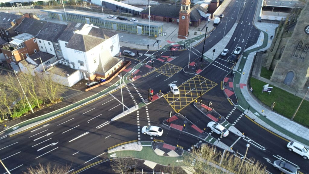 A brand new Cycle Optimised Protected Signals (CYCLOPS) junction in Bolton