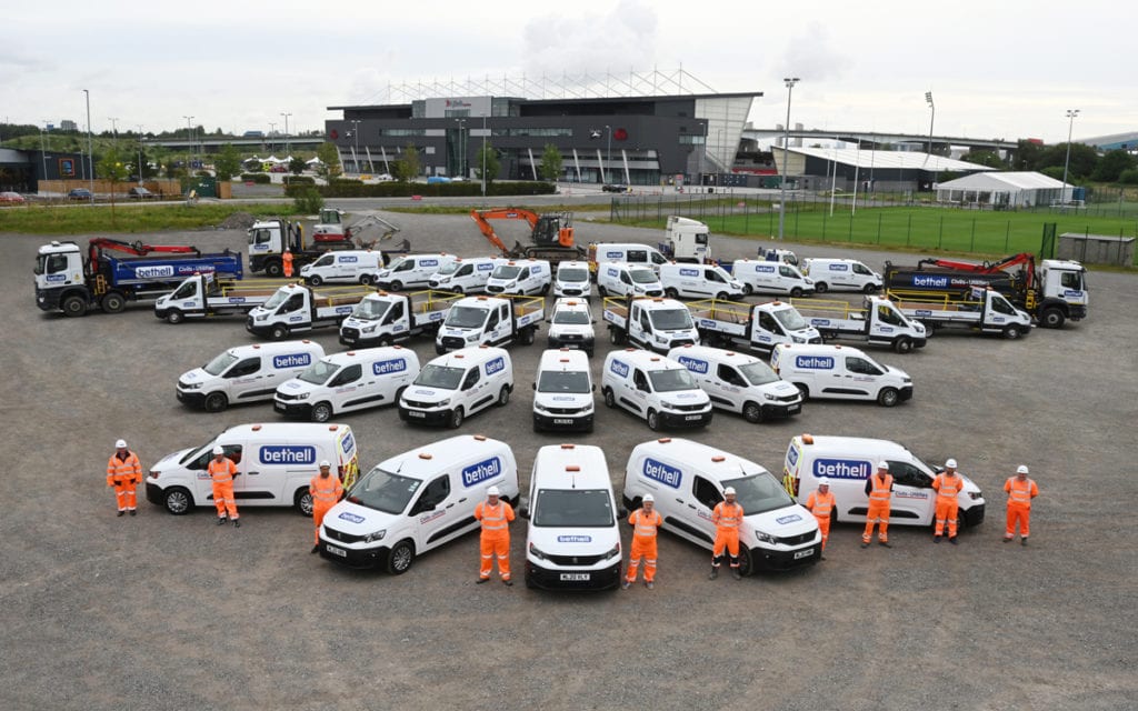 Group of Bethell civil operatives and plant