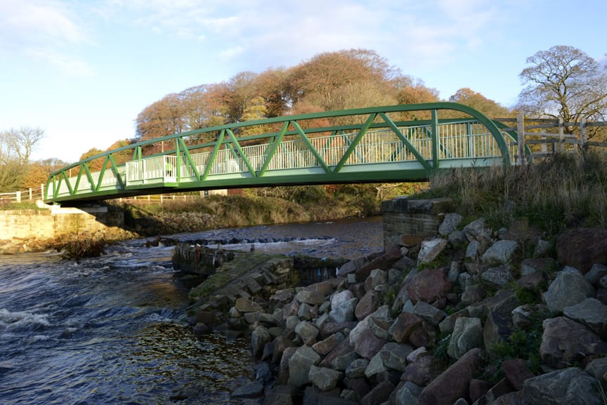 Bridge crossing over a river