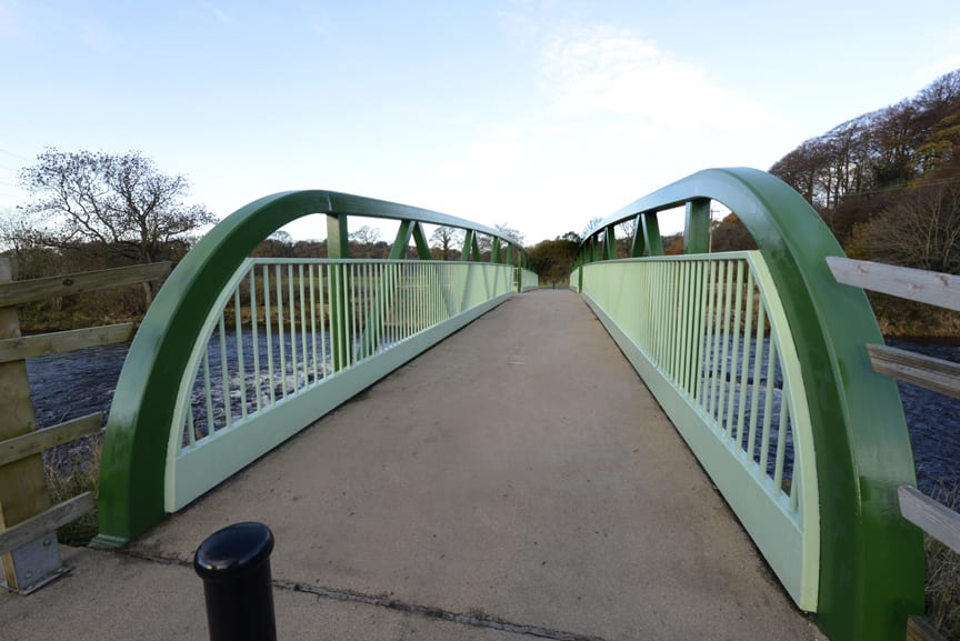 Bridge crossing over a river